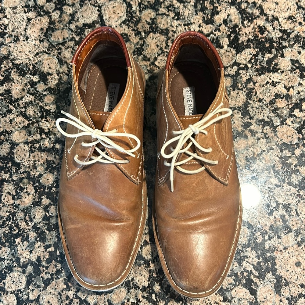 Hestonn Chukka Boot by Steve Madden Tan Genuine Leather - size 11